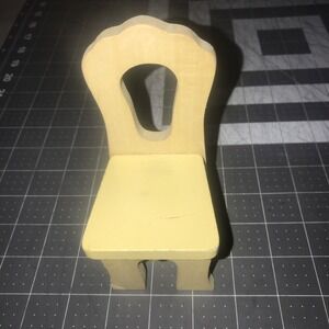 Kidkraft Play‎ Doll House Kitchen Chair Yellow Wood sturdy